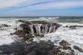 Thor`s Well at Cape Perpetua, Oregon Coast Royalty Free Stock Photo