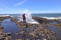 Thor's well Oregon coast. Royalty Free Stock Photo