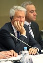 ThorbjÃÂ¸rn Jagland in Moscow. Royalty Free Stock Photo