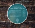 Thoresby and Claybourne Families Plaque in Kings Lynn, Norfolk