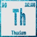 Thorium Chemical Element Blue on White Royalty Free Stock Photo
