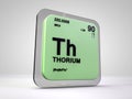Thorium - Th - chemical element periodic table