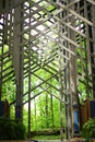 Thorncrown Chapel - interior front Royalty Free Stock Photo