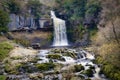 Thornton force, a waterfall near Ingleton in the Yorkshire Dales. Royalty Free Stock Photo