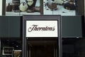 Thorntons logo sign and entrance