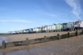 Thorpe Bay Beach, near Southend-on-Sea, Essex, England Royalty Free Stock Photo