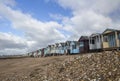 Thorpe Bay beach on a spring day, Essex, England