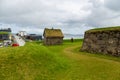 Old, stone building in Skansin historic fortress in Torshavn, Faroe Islands Royalty Free Stock Photo