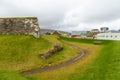 Old, stone building in Skansin historic fortress in Torshavn, Faroe Islands Royalty Free Stock Photo