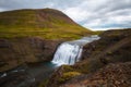 Thorufoss waterfall located on the Laxa i Kjos river near Reykjavik in Iceland Royalty Free Stock Photo