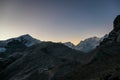 Thorung La Pass - Sunrise in high Himalayas Royalty Free Stock Photo