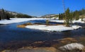 Lewis River near South Entrance of Yellowstone National Park in Spring, Wyoming, USA