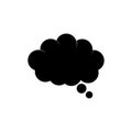 Thought cloud single icon on white background Royalty Free Stock Photo