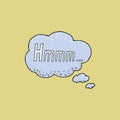 Thought frame. Speech bubble. Dream cloud. Talk balloon. Quote box.  Set of vector illustration Royalty Free Stock Photo