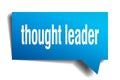 Thought leader blue 3d speech bubble