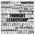 Thought Leadership word cloud, business concept background Royalty Free Stock Photo