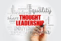 Thought Leadership word cloud, business concept background Royalty Free Stock Photo