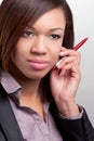 Thoughtful businesslady Royalty Free Stock Photo