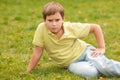 Thoughtful confident boy Royalty Free Stock Photo