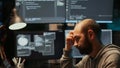 Thoughtful IT engineer brainstorming ideas in office Royalty Free Stock Photo