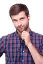 Thoughtful handsome. Royalty Free Stock Photo