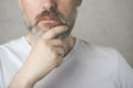 Thoughtful mature man portrait Royalty Free Stock Photo