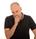 Thoughtful middle aged man Royalty Free Stock Photo