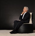 Thoughtful senior businessman Royalty Free Stock Photo