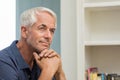 Thoughtful senior man Royalty Free Stock Photo