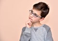 Thoughtful young boy Royalty Free Stock Photo