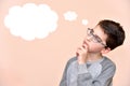 Thoughtful young boy Royalty Free Stock Photo