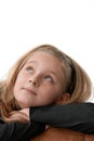 Thoughtful young girl Royalty Free Stock Photo