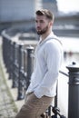 Thoughtful young man with beard