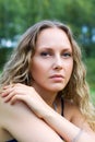 Thoughtful young woman. Royalty Free Stock Photo