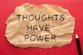 Thoughts Have Power Royalty Free Stock Photo