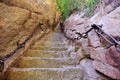 Thousand feet cliff at mount hua Royalty Free Stock Photo