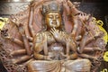 Thousand hands Buddha statue Royalty Free Stock Photo