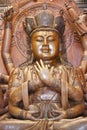 Thousand hands Buddha statue Royalty Free Stock Photo