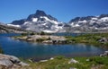 Thousand Island Lake & Banner Peak Royalty Free Stock Photo