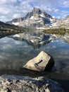 Thousand Island Lake and Banner Peak Royalty Free Stock Photo