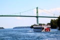 Thousand Islands International Bridge Over Saint Lawrence River