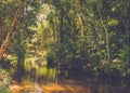 Thousand lingas river. Siem Reap. Cambodia Royalty Free Stock Photo