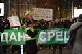 Thousands of Bulgarians protest against plans of goverment to expand the skiing resort of Bansko in Pirin National Park