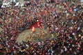 Thousands Citizen Watch Lion Dance Performance