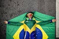 Thousands Gather for an Anti-Corruption Protest in Sao Paulo, Br Royalty Free Stock Photo