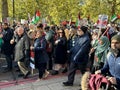 Huge crowds marched through the British capital on Saturday, as pro-Palestinian supporters