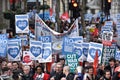 Thousands March in Support of the NHS Royalty Free Stock Photo