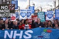 Thousands March in Support of the NHS Royalty Free Stock Photo