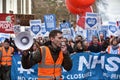 Thousands March in Support of the NHS Royalty Free Stock Photo