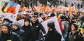 Thousands of people marching at second demonstration against the new pension